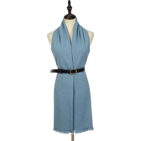 Swat Pany Scarf For Women Winter Pashmina  Shawls For Women Wedding Shawls-Blue - Picture 2 of 7